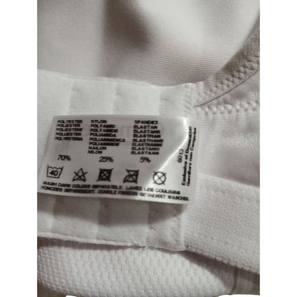 Glamorise Womens White High Impact Sports Bra CH991 Magic Lift Size 38D Wireless - Picture 8 of 11
